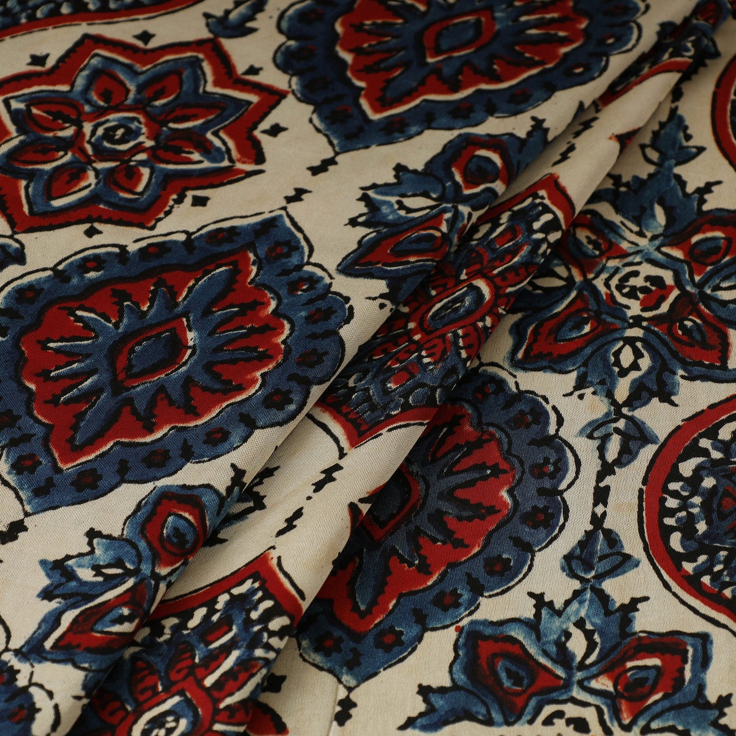 Multicolor - natural dyed hand modal silk fabric 20