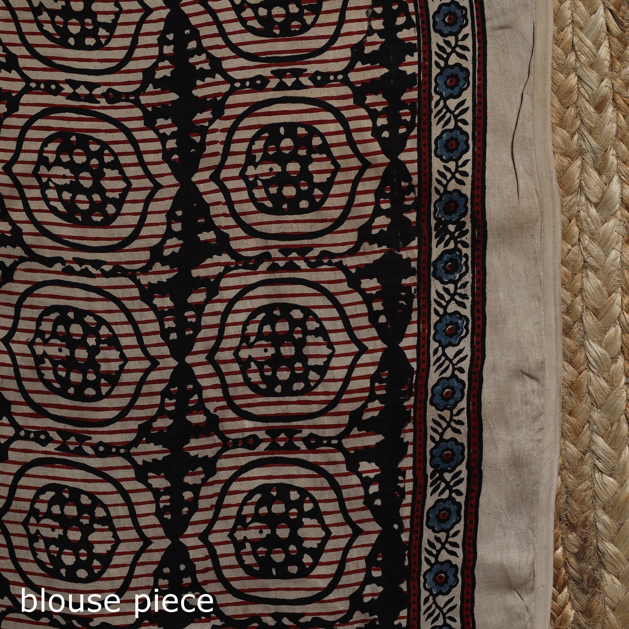 Natural dyed hand modal silk saree with tassels 11