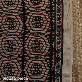 Natural dyed hand modal silk saree with tassels 11