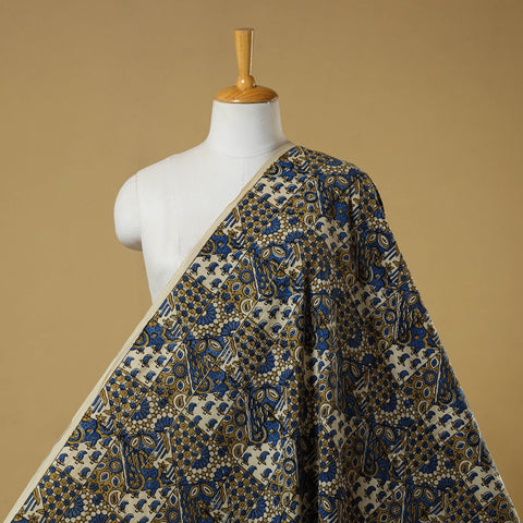 Multicolor - natural dyed hand cotton fabric 12