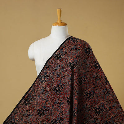 Multicolor - natural dyed hand cotton fabric 17