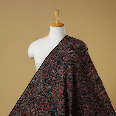 Multicolor - natural dyed hand cotton fabric 20