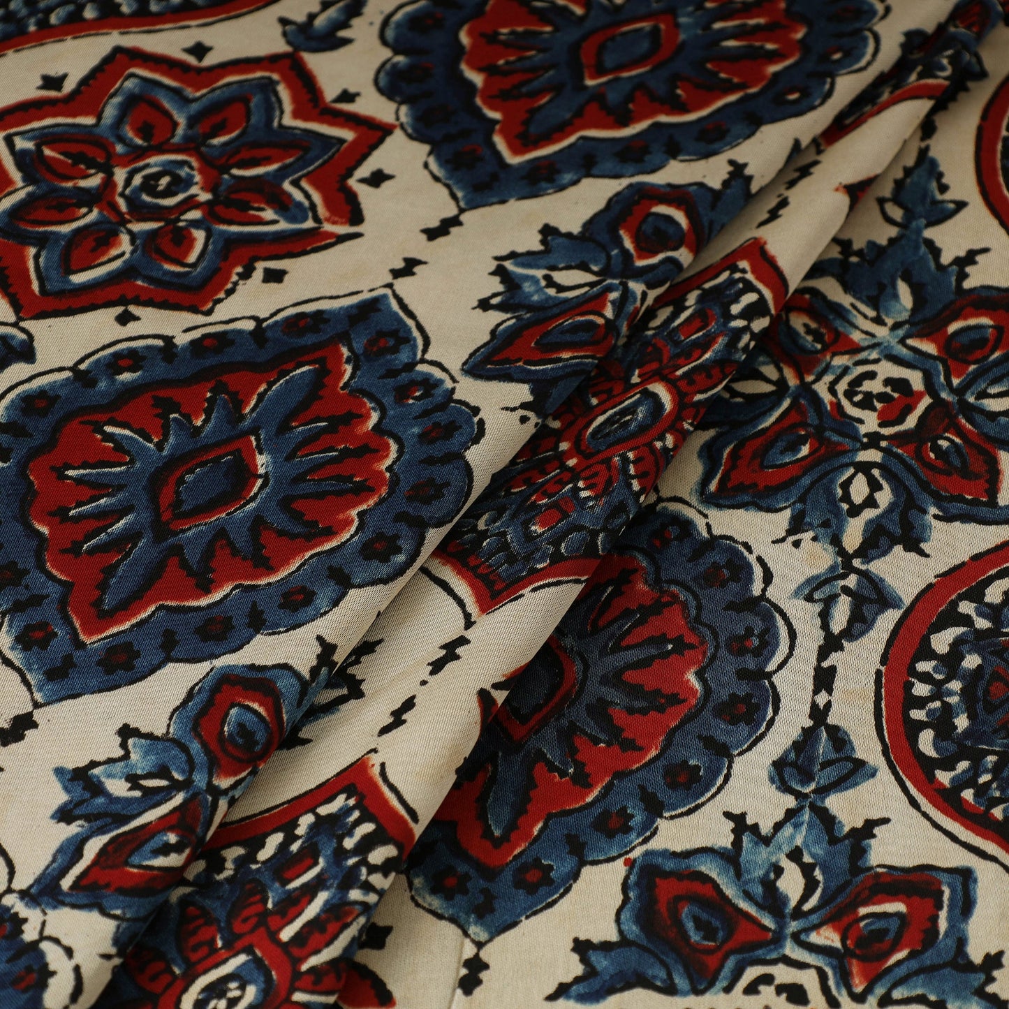 Multicolor - natural dyed hand modal silk fabric 20