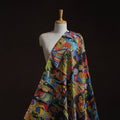 Natural dyed handloom chanderi silk handpainted