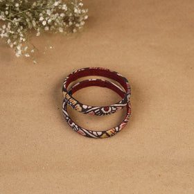Natural dyed handpainted kalamkari bangle so2 (size - 2-8)