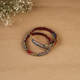 Natural dyed handpainted kalamkari bangle so2 (size - 2-8)