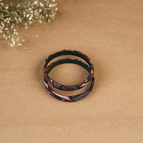 Natural dyed handpainted kalamkari bangle so2 (size - 2-8)