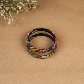 Natural dyed handpainted kalamkari bangle so2 (size - 2-8)