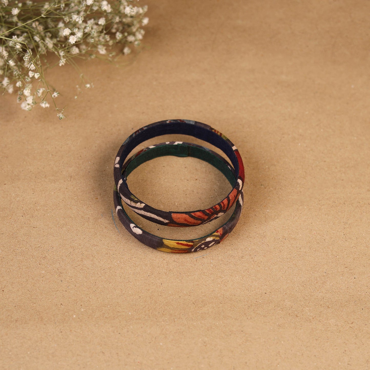 Natural dyed handpainted kalamkari bangle so2 (size - 2-8)