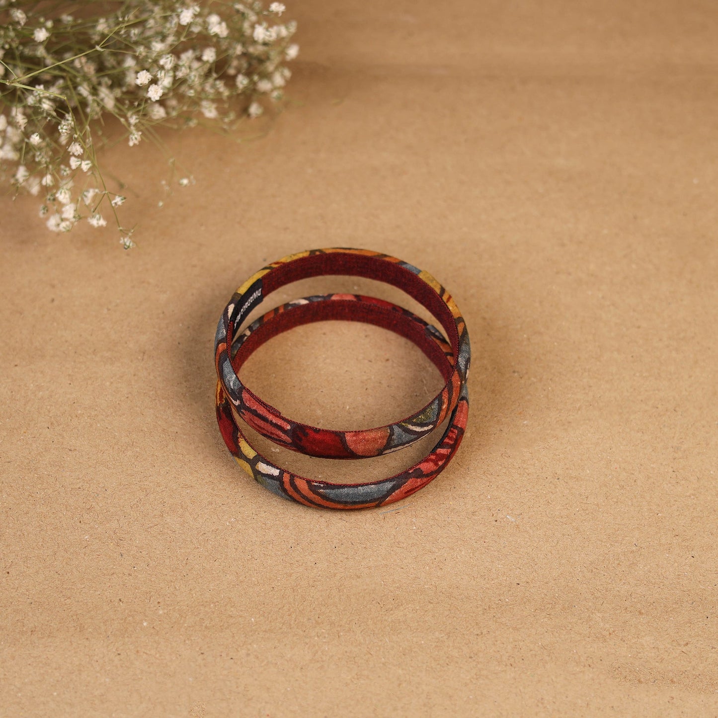 Natural dyed handpainted kalamkari bangle so2 (size - 2-8)