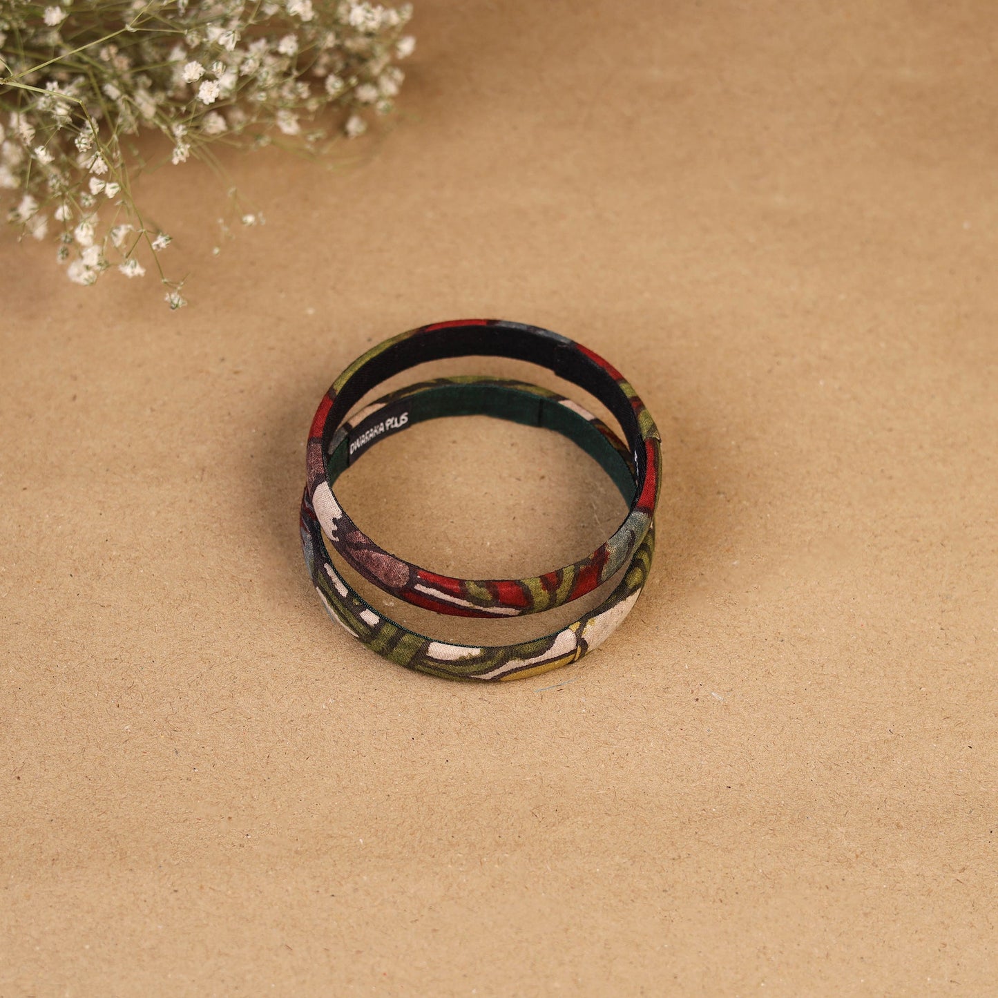 Natural dyed handpainted kalamkari bangle so2 (size - 2-8)