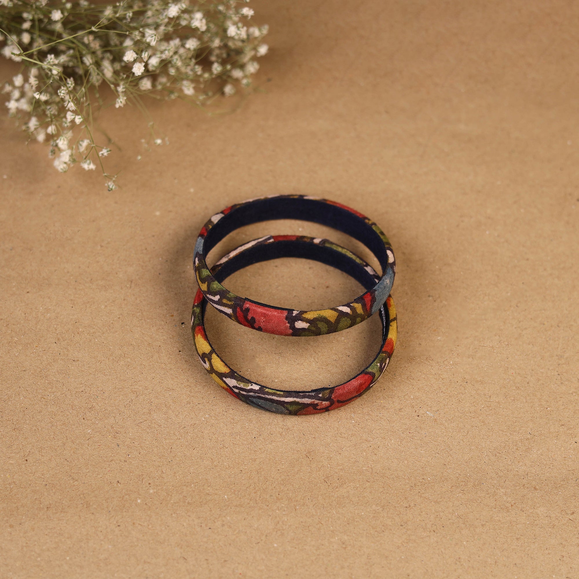 Natural dyed handpainted kalamkari bangle so2 (size - 2-8)