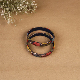 Natural dyed handpainted kalamkari bangle so2 (size - 2-8)