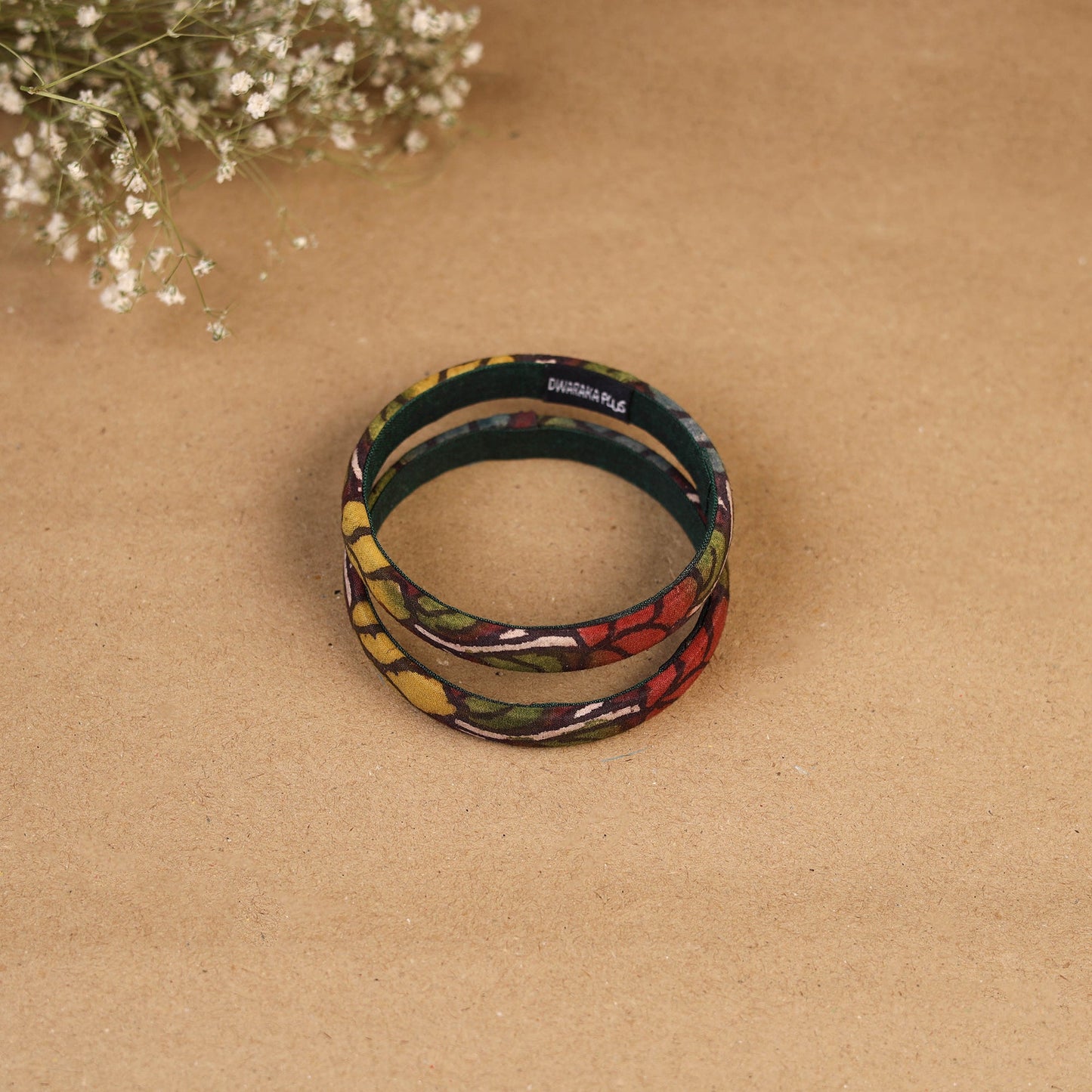 Natural dyed handpainted kalamkari bangle so2 (size - 2-8)