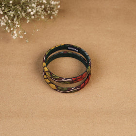 Natural dyed handpainted kalamkari bangle so2 (size - 2-8)