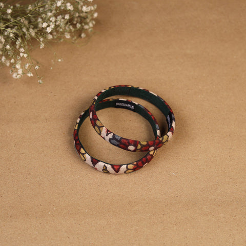 Natural dyed handpainted kalamkari bangle so2 (size - 2-8)
