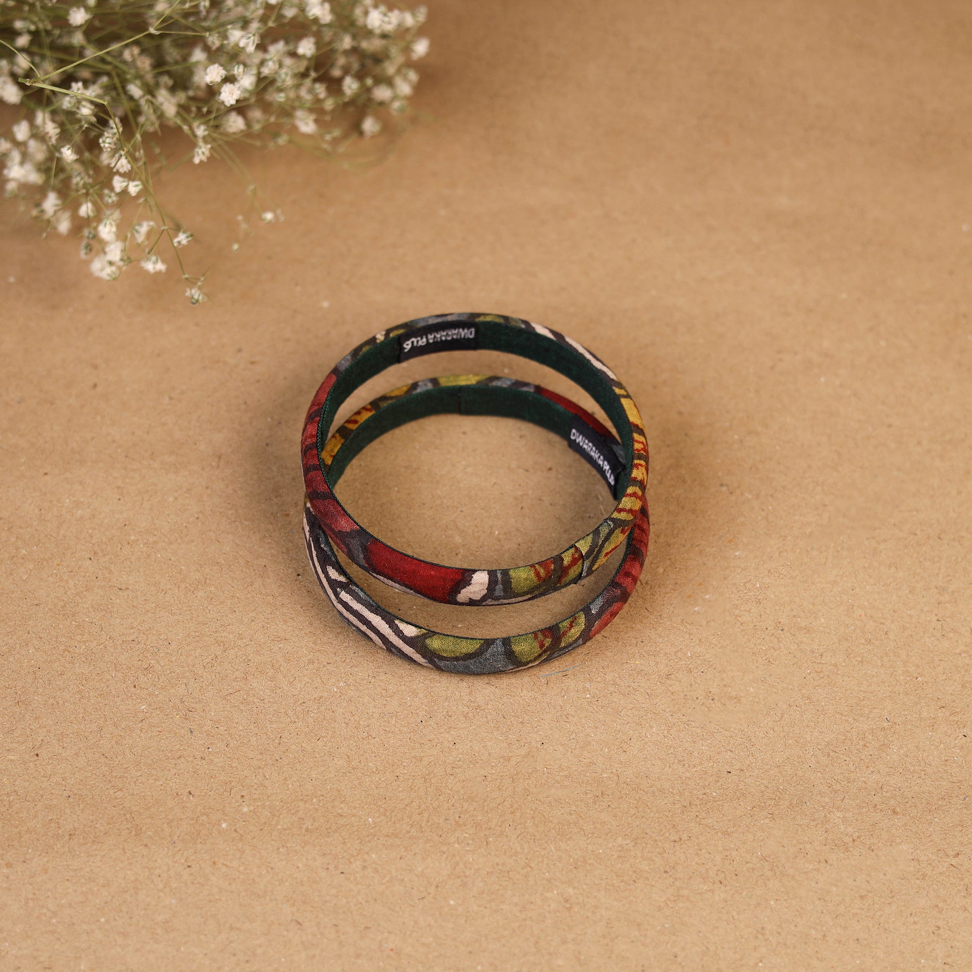 Natural dyed handpainted kalamkari bangle so2 (size - 2-8)