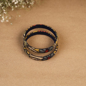Natural dyed handpainted kalamkari bangle so2 (size - 2-8)