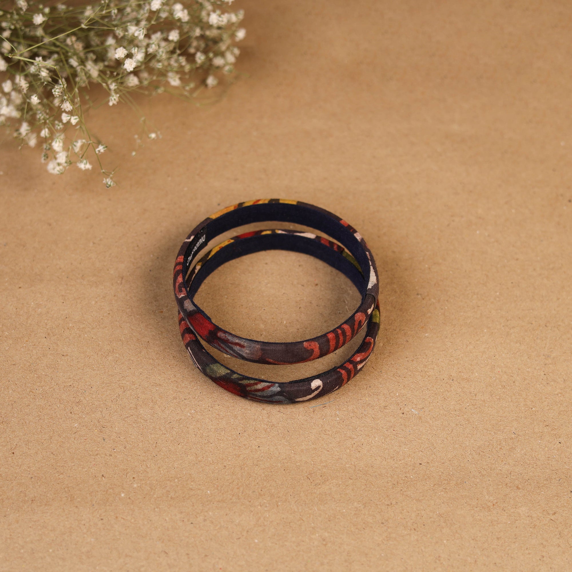 Natural dyed handpainted kalamkari bangle so2 (size - 2-8)