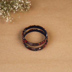Natural dyed handpainted kalamkari bangle so2 (size - 2-8)