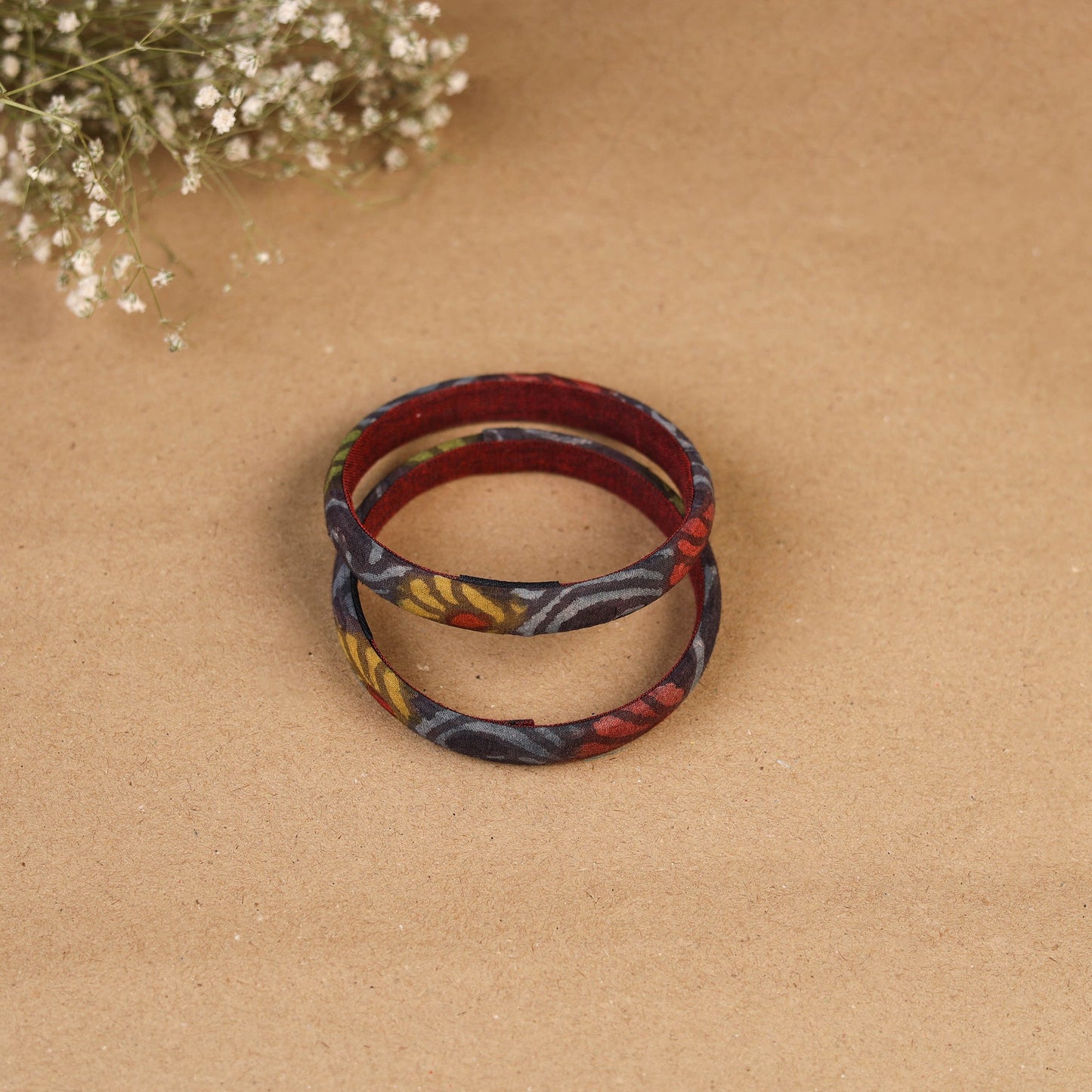 Natural dyed handpainted kalamkari bangle so2 (size - 2-8)