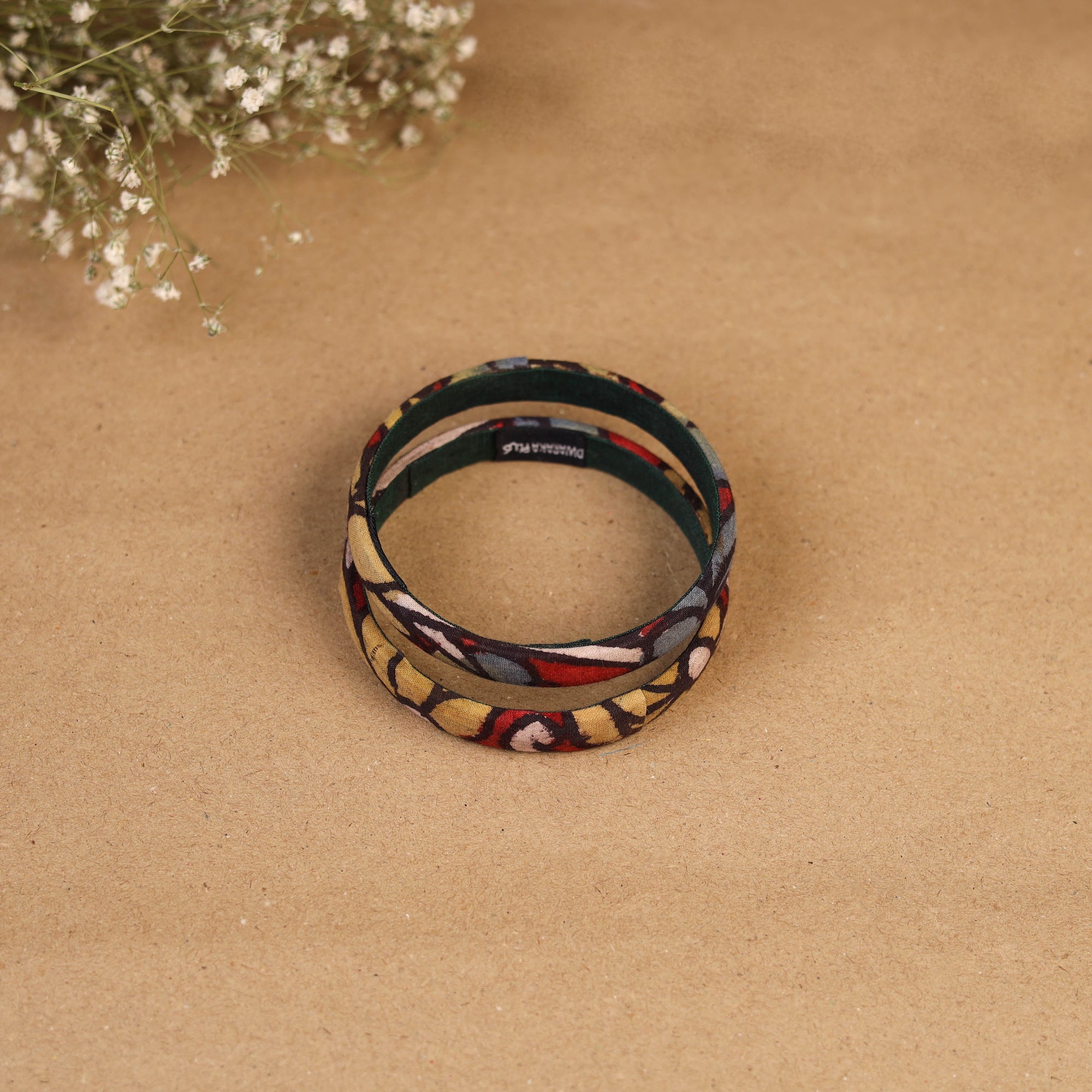 Natural dyed handpainted kalamkari bangle so2 (size - 2-8)
