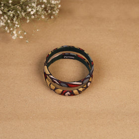 Natural dyed handpainted kalamkari bangle so2 (size - 2-8)