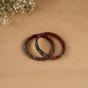 Natural dyed handpainted kalamkari bangle so2 (size - 2-8)