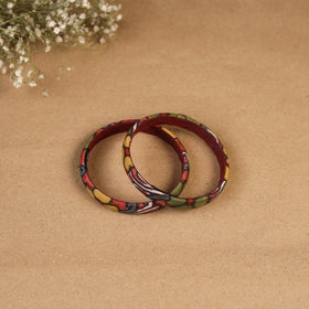 Natural dyed handpainted kalamkari bangle so2 (size - 2-8)