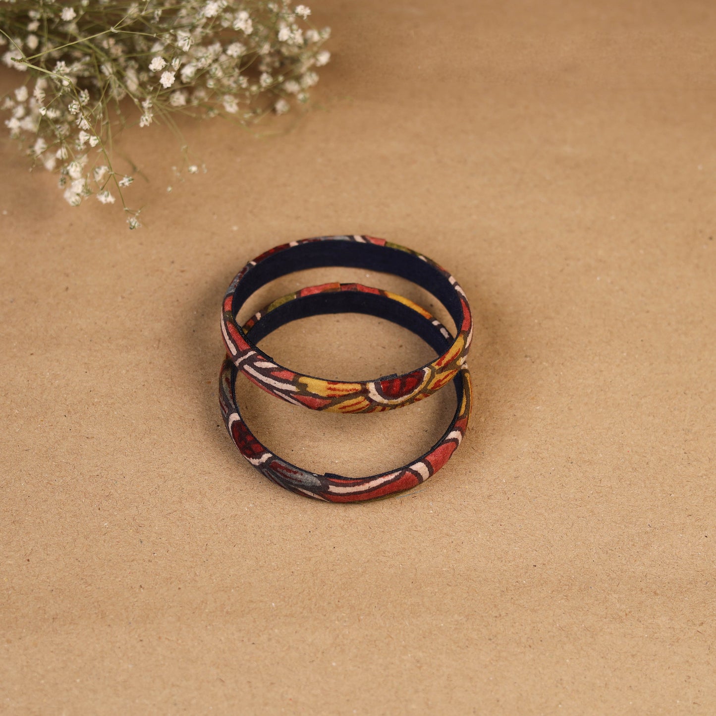 Natural dyed handpainted kalamkari bangle so2 (size - 2-8)