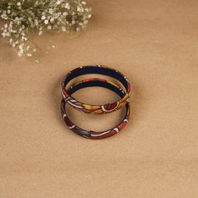 Natural dyed handpainted kalamkari bangle so2 (size - 2-8)