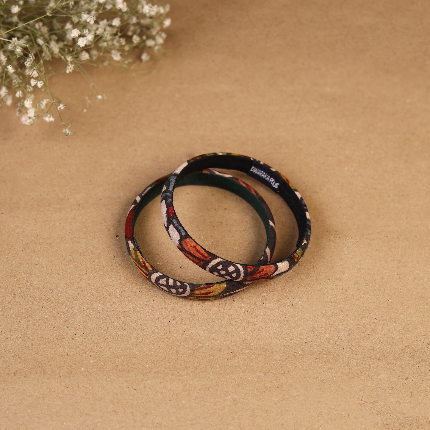 Natural dyed handpainted kalamkari bangle so2 (size - 2-8)