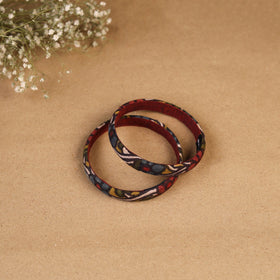 Natural dyed handpainted kalamkari bangle so2 (size - 2-8)