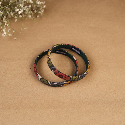 Natural dyed handpainted kalamkari bangle so2 (size - 2-8)