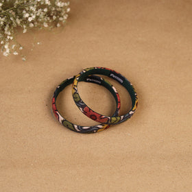 Natural dyed handpainted kalamkari bangle so2 (size - 2-8)