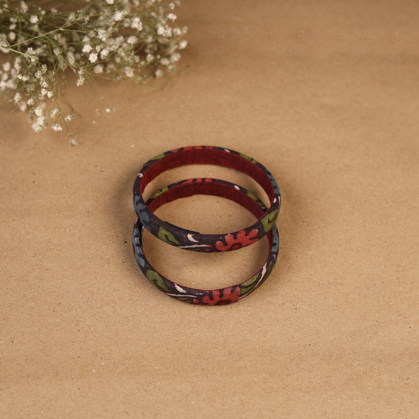 Natural dyed handpainted kalamkari bangle so2 (size - 2-8)