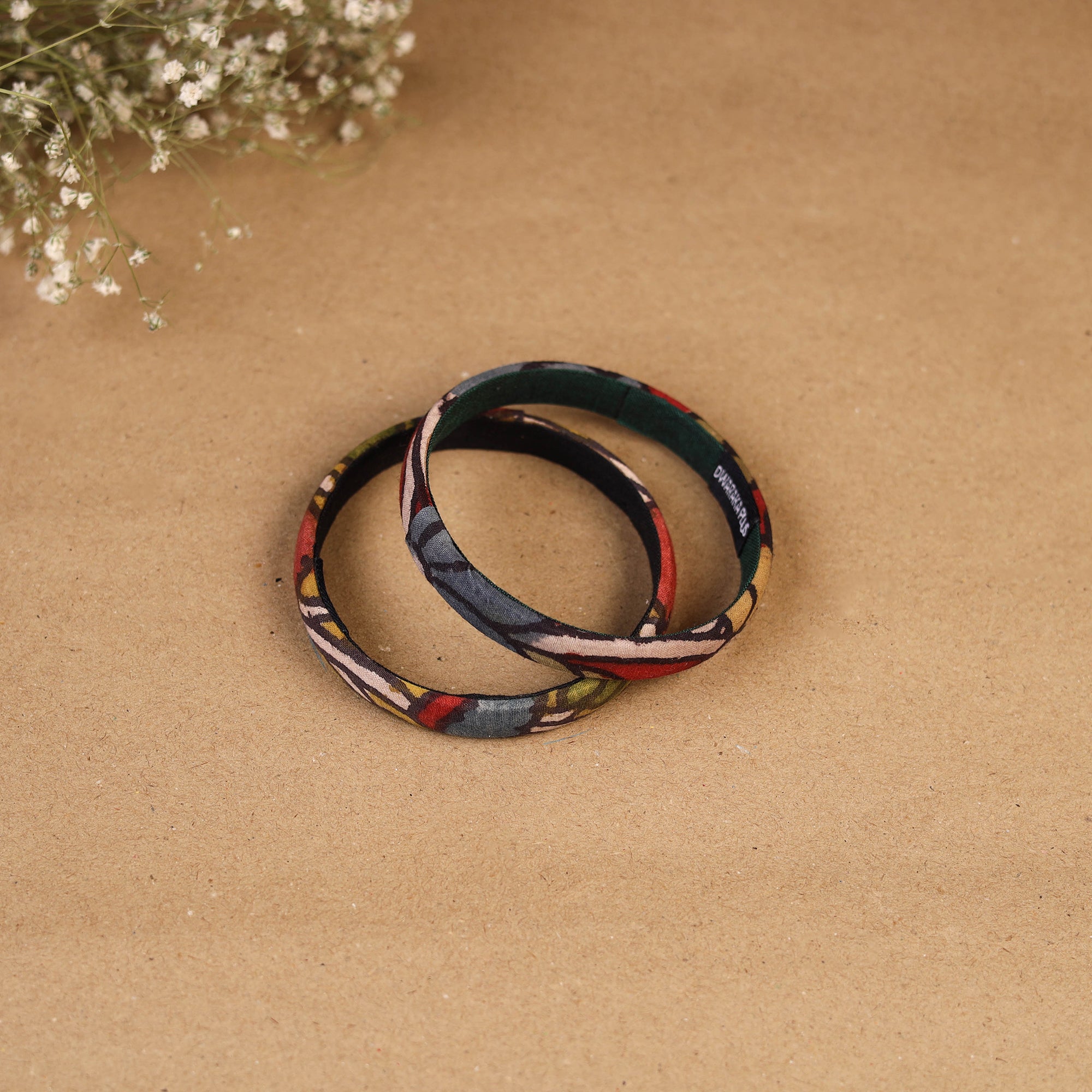 Natural dyed handpainted kalamkari bangle so2 (size - 2-8)