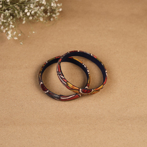 Natural dyed handpainted kalamkari bangle so2 (size - 2-8)