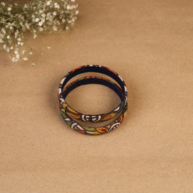 Natural dyed handpainted kalamkari bangle so2 (size - 2-8)