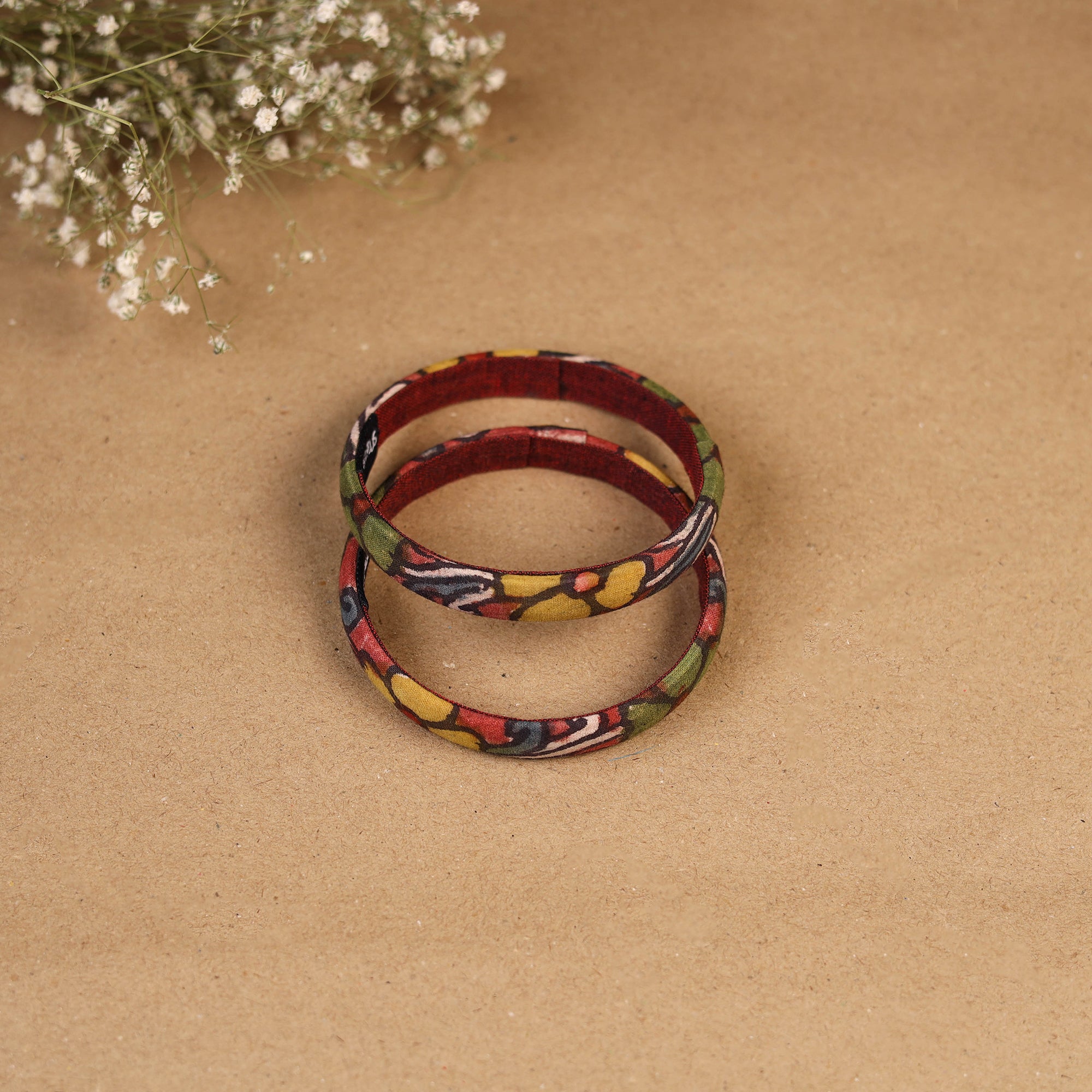 Natural dyed handpainted kalamkari bangle so2 (size - 2-8)