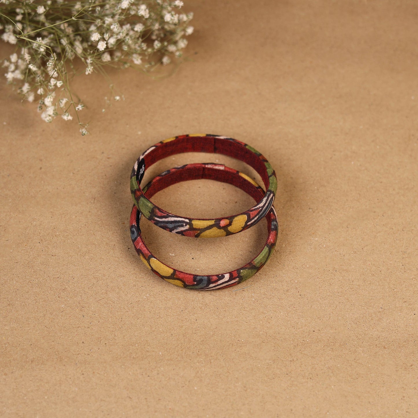 Natural dyed handpainted kalamkari bangle so2 (size - 2-8)