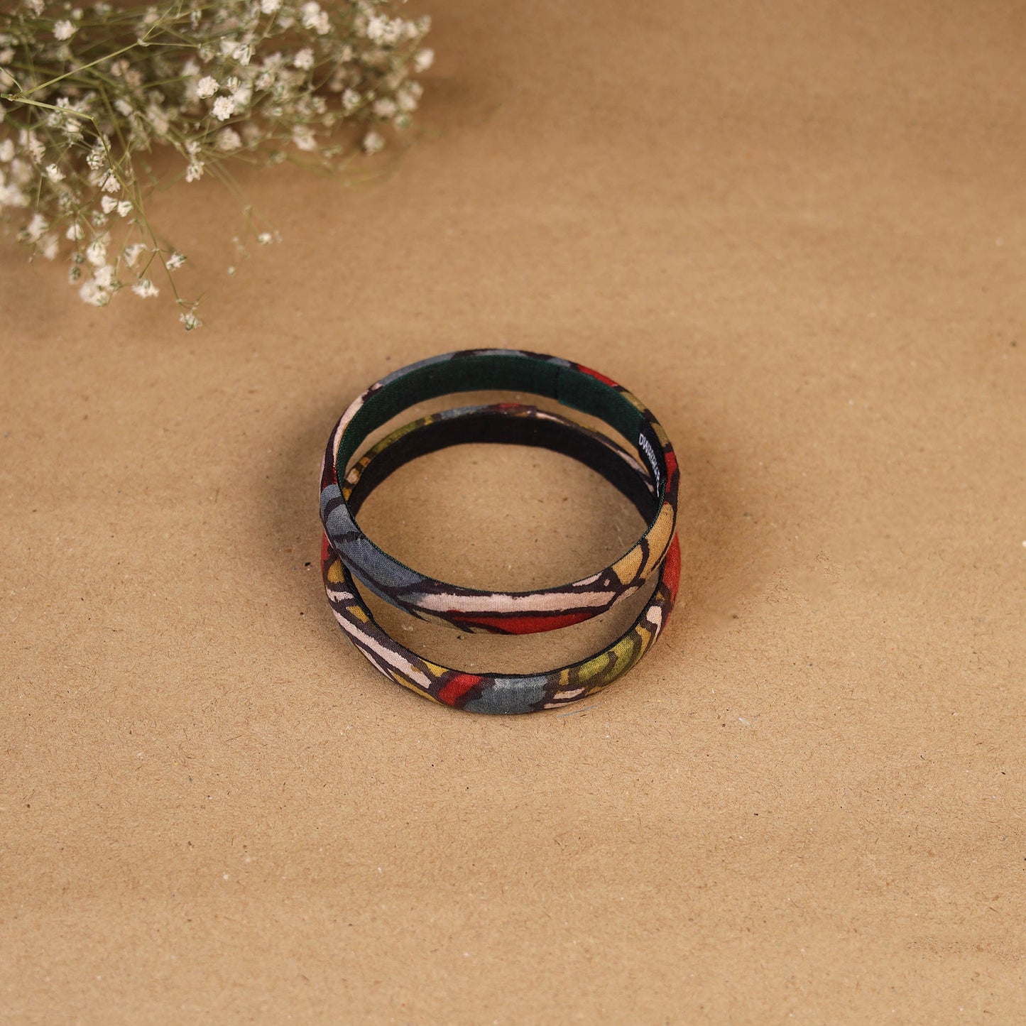 Natural dyed handpainted kalamkari bangle so2 (size - 2-8)