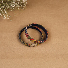 Natural dyed handpainted kalamkari bangle so2 (size - 2-8)