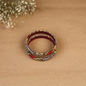 Natural dyed handpainted kalamkari bangle so2 (size - 2-8)