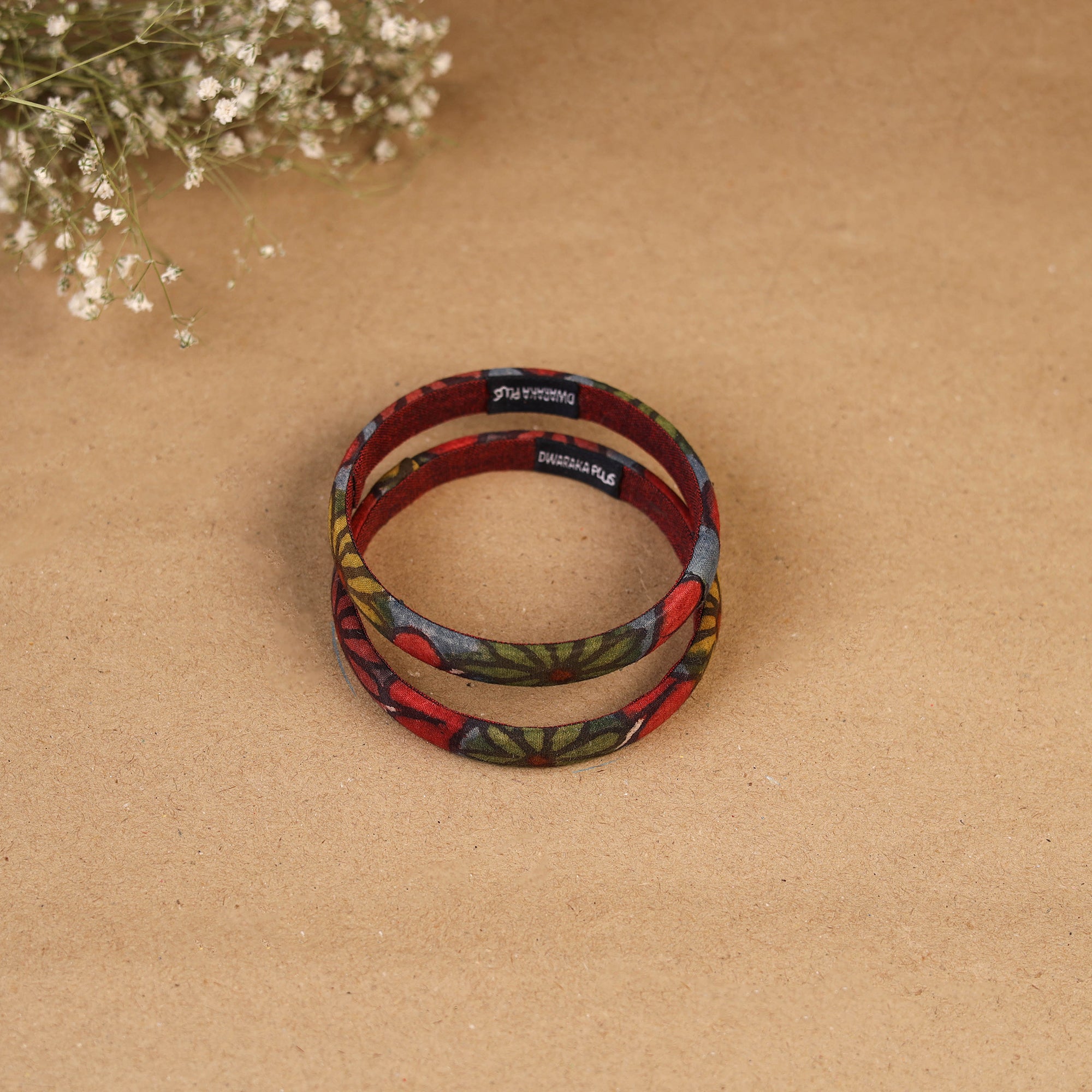 Natural dyed handpainted kalamkari bangle so2 (size - 2-8)