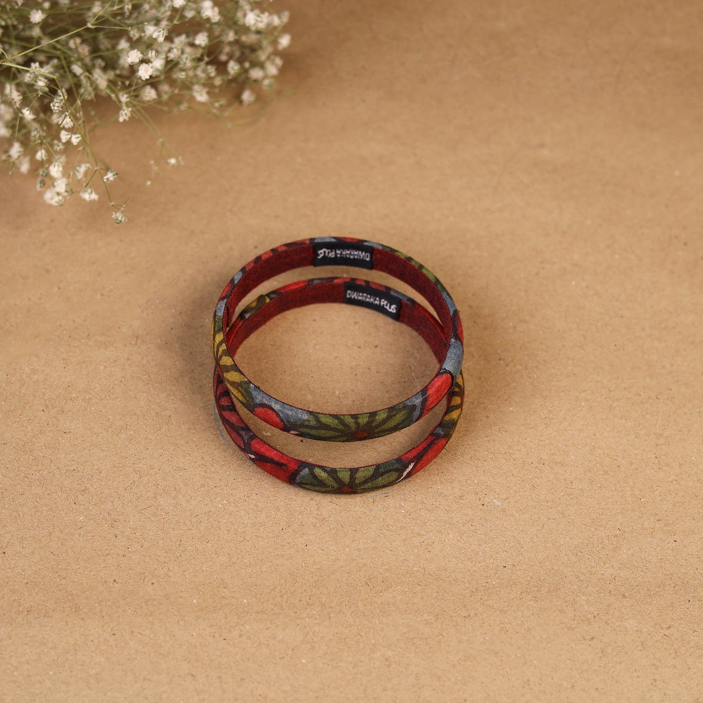 Natural dyed handpainted kalamkari bangle so2 (size - 2-8)