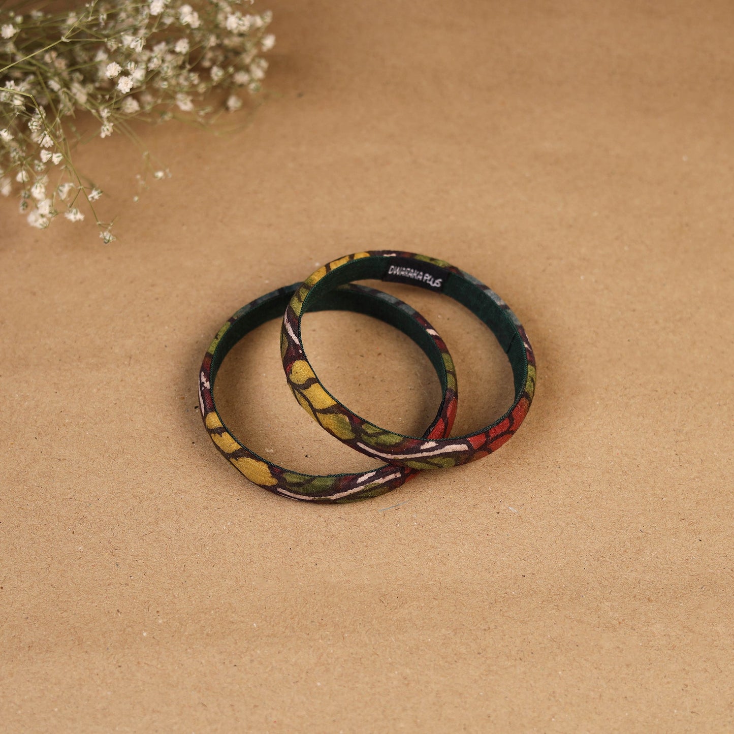 Natural dyed handpainted kalamkari bangle so2 (size - 2-8)