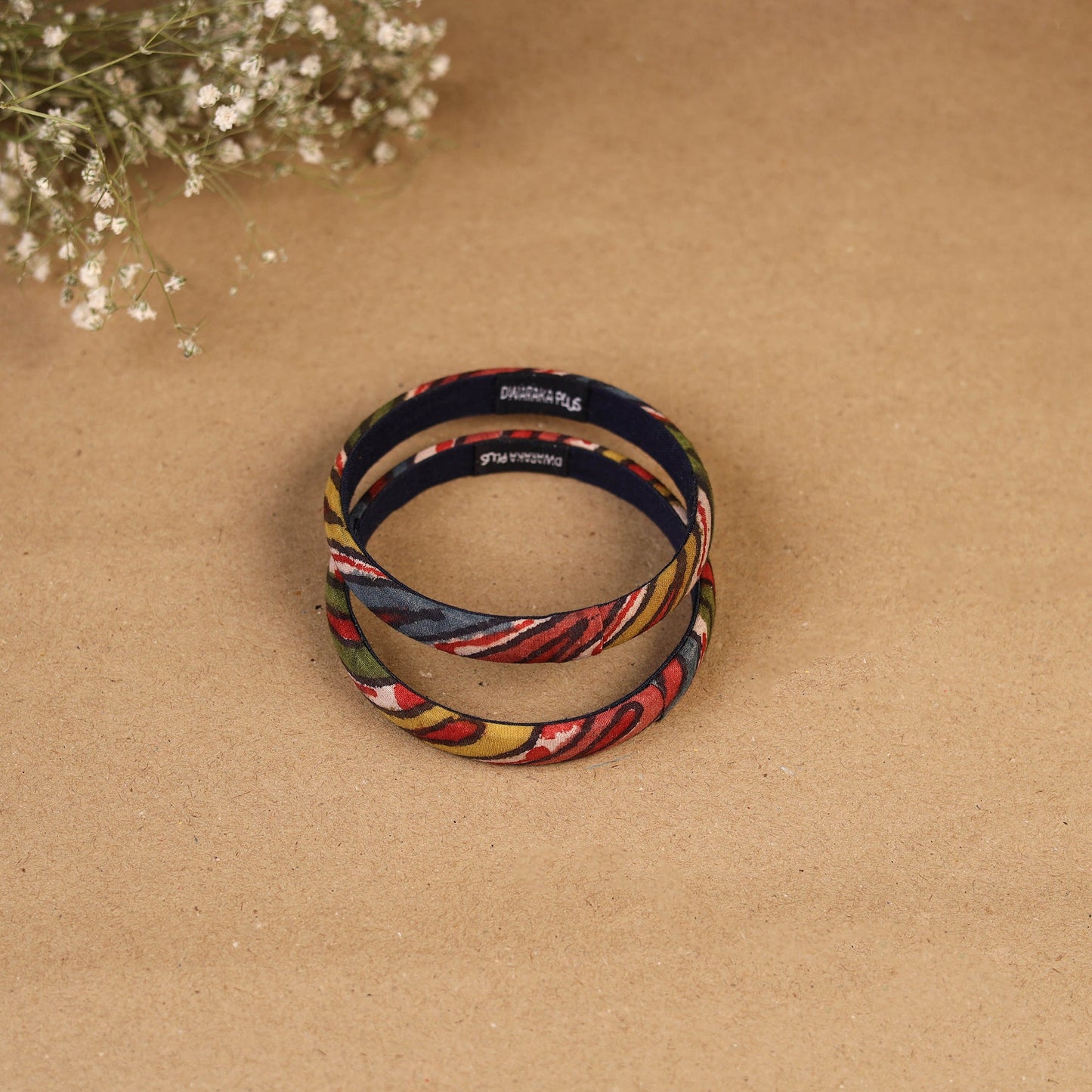 Natural dyed handpainted kalamkari bangle so2 (size - 2-8)