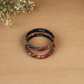 Natural dyed handpainted kalamkari bangle so2 (size - 2-8)