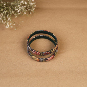 Natural dyed handpainted kalamkari bangle so2 (size - 2-8)